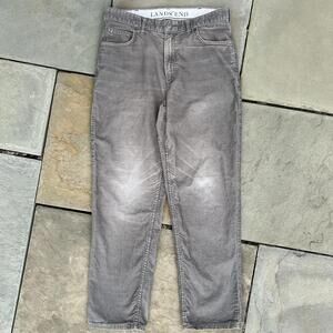 Y2K Grey Distressed Corduroy Riveted Jeans